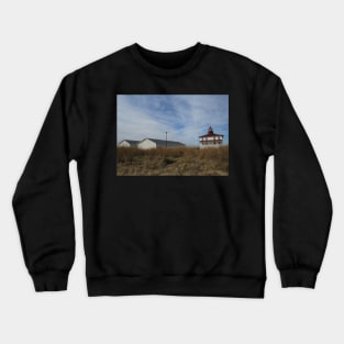 Point Lookout Light House and Sheds 002 Crewneck Sweatshirt